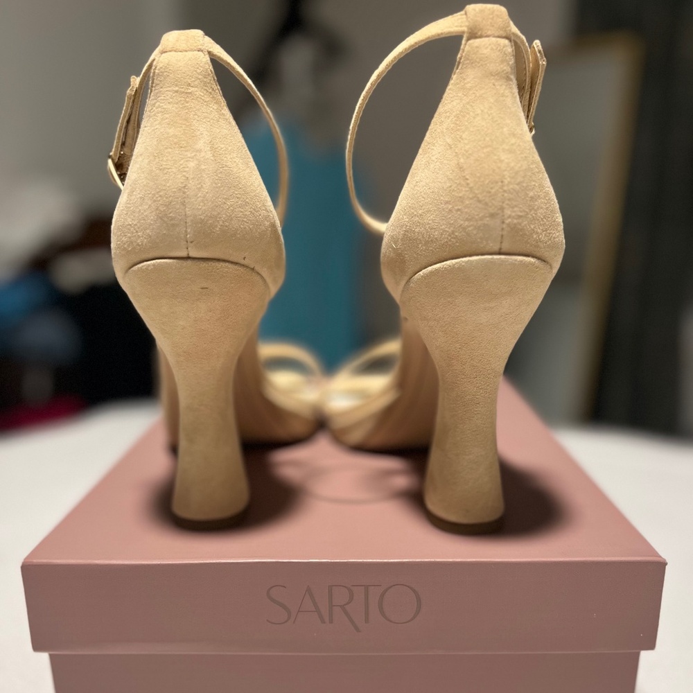 NWT Sarto by Franco Sarto Dolores Suede Sandal-Size 8.5 - Picture 3 of 5
